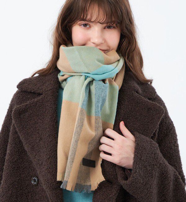 MACKINTOSH PHILOSOPHY「ウォッシャブルカシミヤチェックストール」|ストール|ブラウン