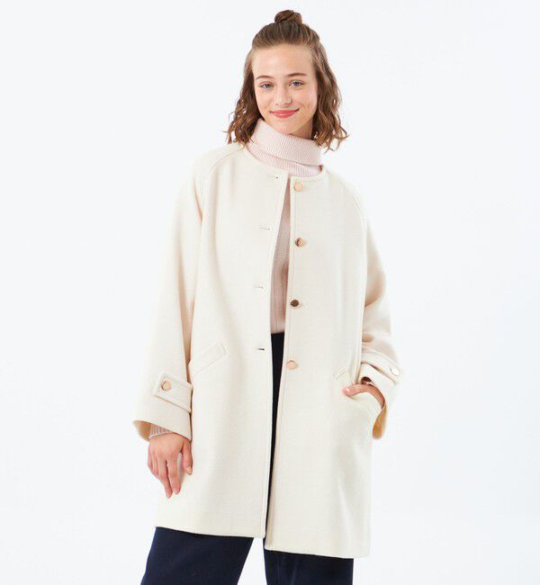 MACKINTOSH PHILOSOPHY「【WELBURY NO COLLAR（ウェルベリーノーカラー）】ウールメルトン製」|その他|オフホワイト