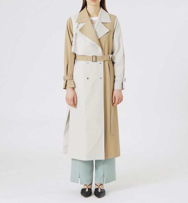  「ブロッキングトレンチコート」|トレンチコート|