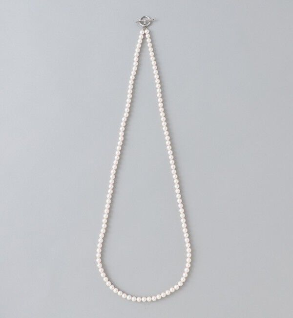  「ロングイミテーションパールネックレス」|ネックレス|ホワイト