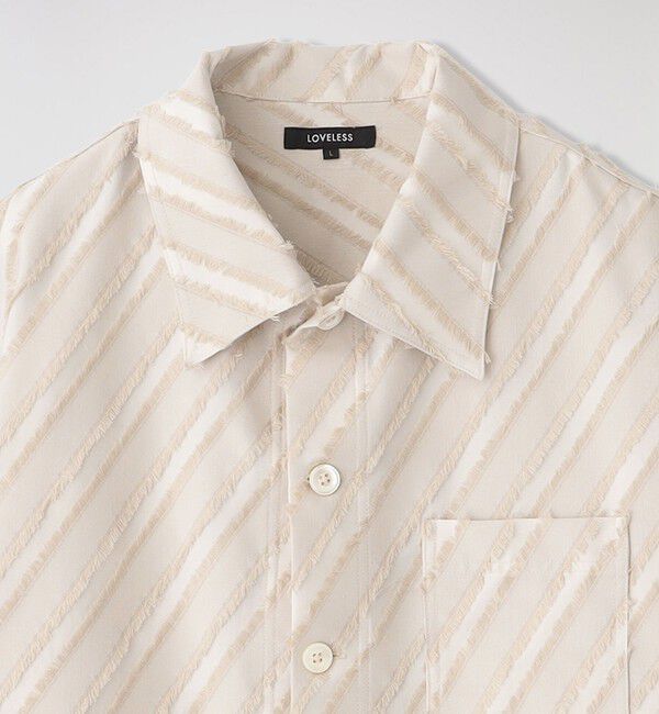  「ダイアゴナルカットジャガードオーバーシャツ」|シャツ・ブラウス|