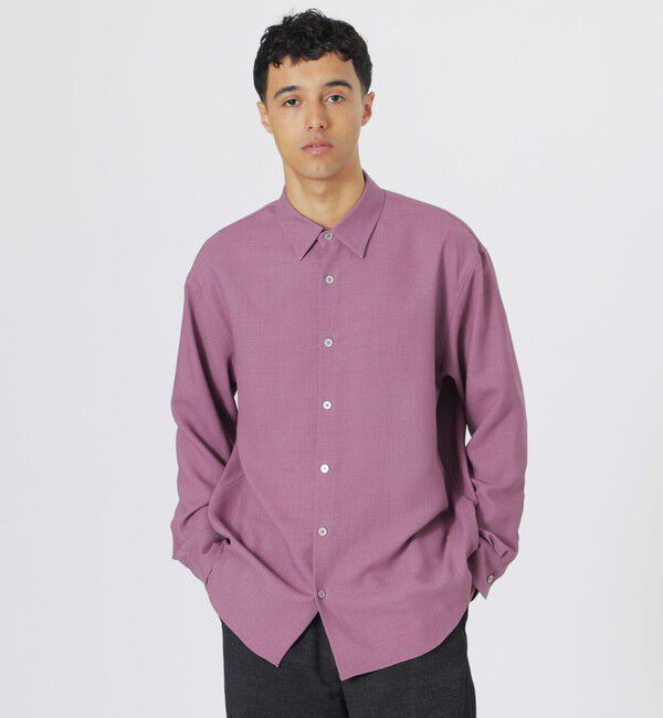  「アフィナージュシースルーシャツ」|シャツ・ブラウス|ピンク5