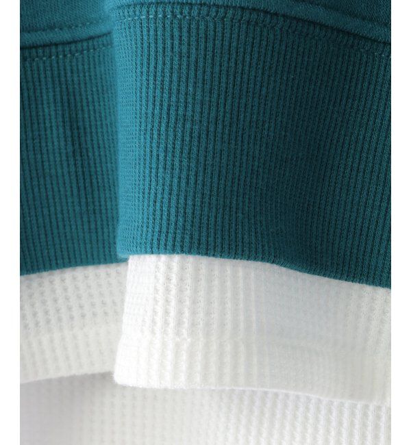 ikka kids「裏起毛裾レイヤードワッペントレーナー（120~160cm）」|Tシャツ・カットソー|