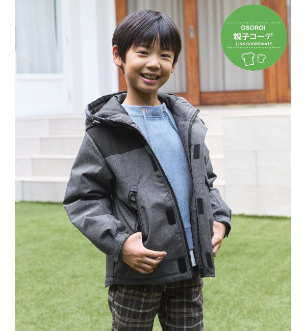 ikka kids「【親子コーデ】中綿防風マウンテンパーカー（110~160cm）」|その他|ミディアムグレー