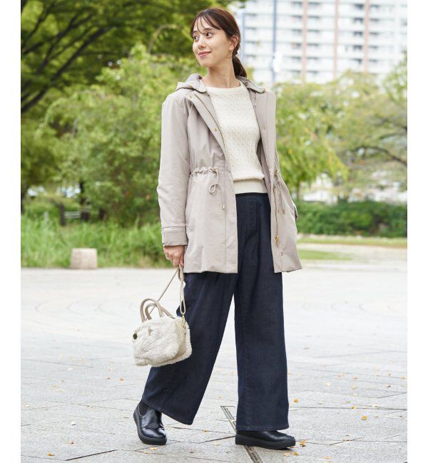 ikka「あたたかボンディングワイドパンツ」|その他|