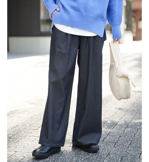 ikka「あたたかボンディングワイドパンツ」|その他|