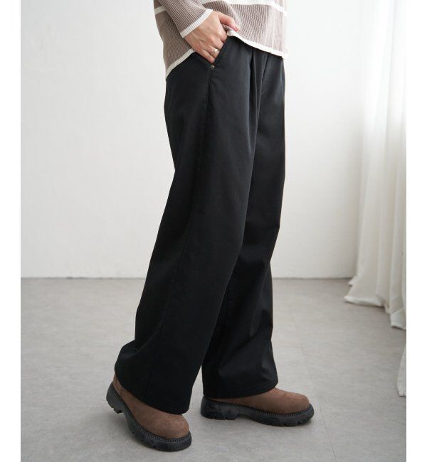 ikka「あたたかボンディングワイドパンツ」|その他|