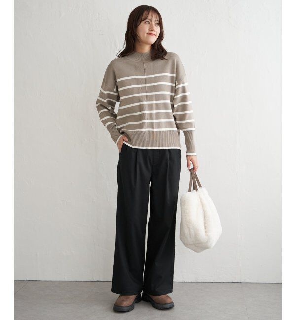 ikka「あたたかボンディングワイドパンツ」|その他|