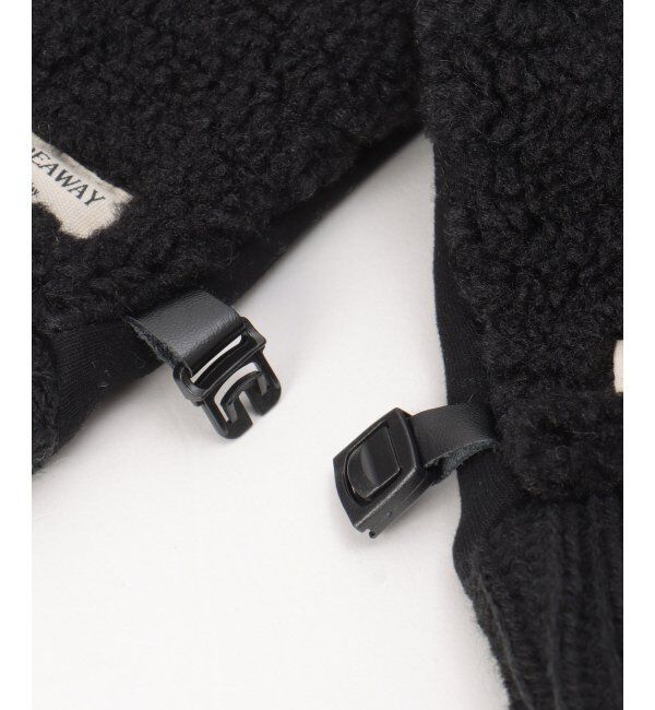 ikka「防風ボア手のひらジャージグローブ」|手袋|