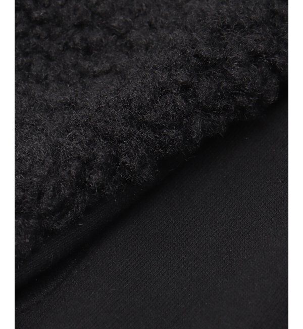 ikka「防風ボア手のひらジャージグローブ」|手袋|