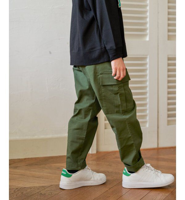 ikka kids「フェイクベルト付きゆるテーパードパンツ（120~160cm）」|その他|