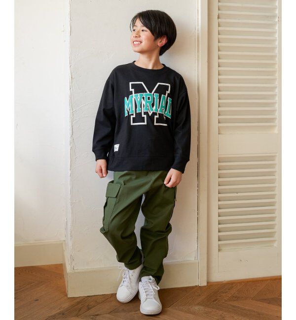 ikka kids「フェイクベルト付きゆるテーパードパンツ（120~160cm）」|その他|