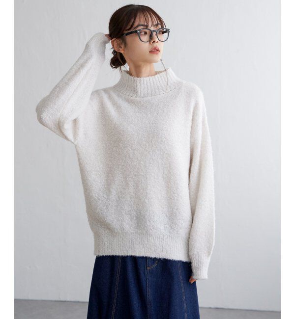 Lbc with Life「ラメブークレーハイネックプルオーバー」|カーディガン|