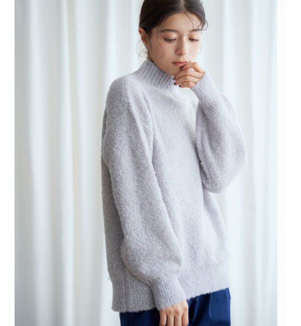 Lbc with Life「ラメブークレーハイネックプルオーバー」|カーディガン|