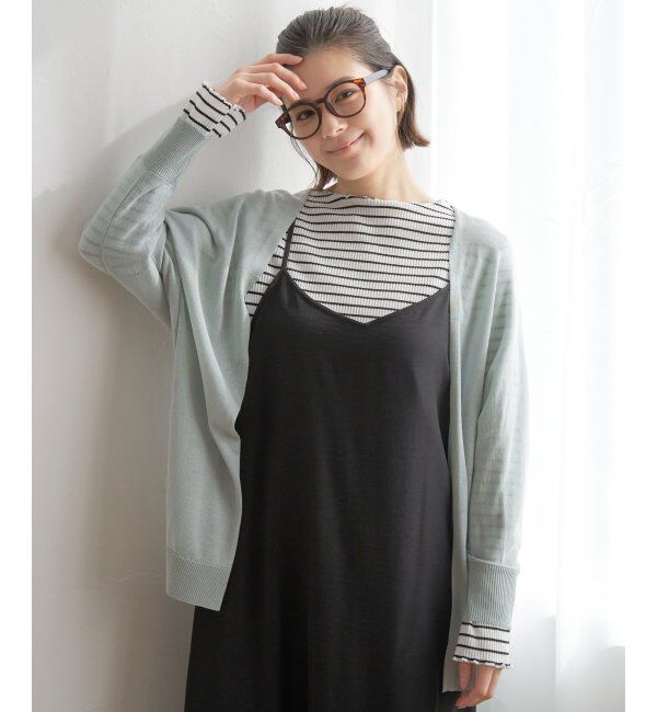 Lbc with Life「リネンライクトッパーカーディガン」|カーディガン|