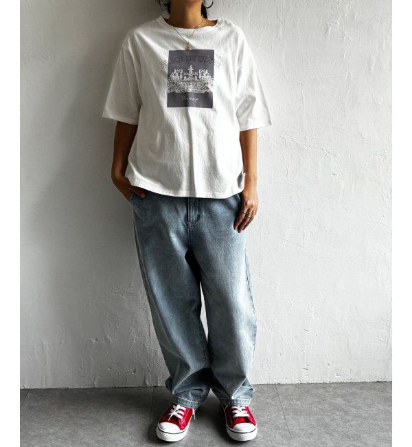 Lbc with Life「スーベニアプリントビッグTシャツ」|Tシャツ・カットソー|