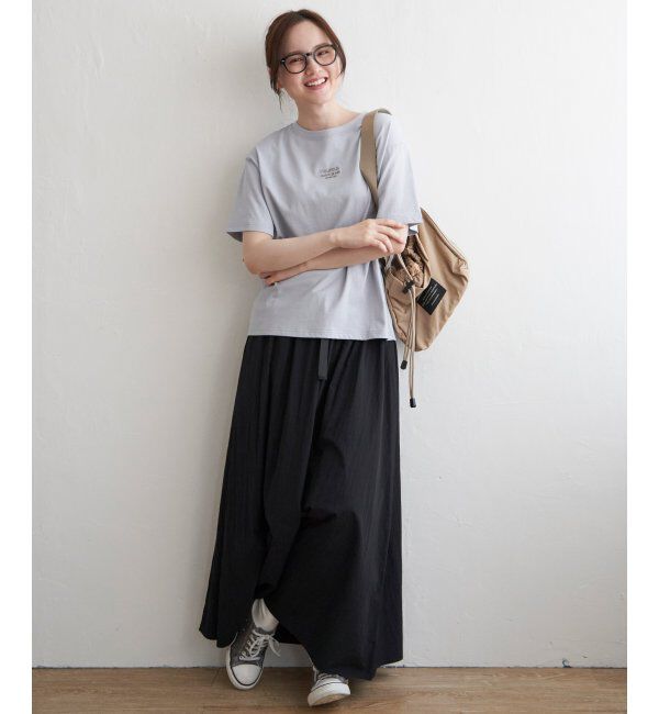 Lbc with Life「ミニロゴ刺繍Tシャツ」|Tシャツ・カットソー|