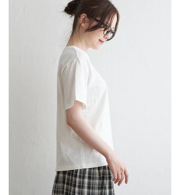 Lbc with Life「ミニロゴ刺繍Tシャツ」|Tシャツ・カットソー|