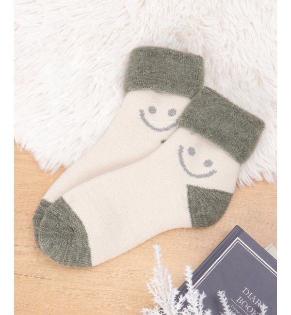 Lbc with Life「裏起毛 ソックススマイリー」|その他|オフホワイト