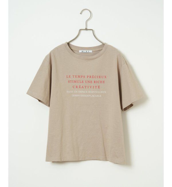 Lbc with Life「コットンロゴプリントTシャツ」|Tシャツ・カットソー|
