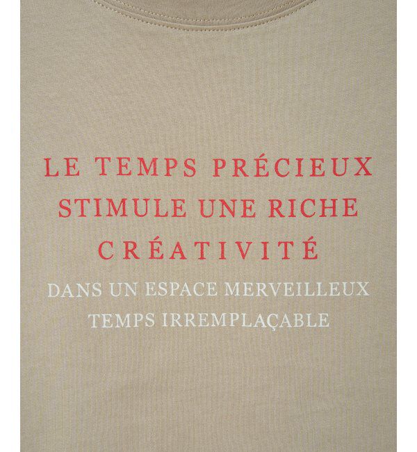 Lbc with Life「コットンロゴプリントTシャツ」|Tシャツ・カットソー|