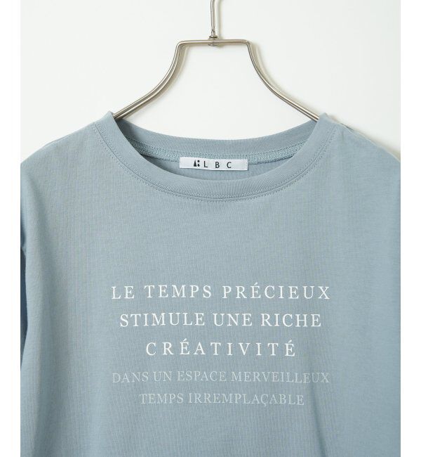 Lbc with Life「コットンロゴプリントTシャツ」|Tシャツ・カットソー|