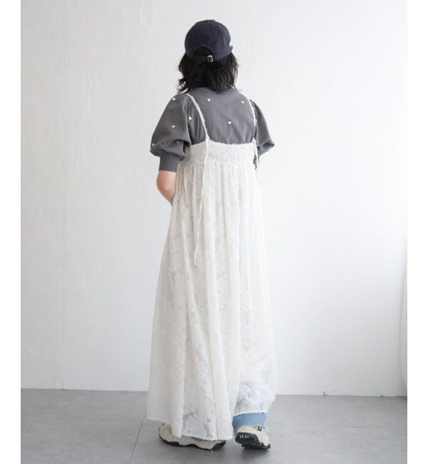 VENCE share style「フリンジジャガードキャミワンピース」|ワンピース|