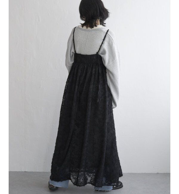 VENCE share style「フリンジジャガードキャミワンピース」|ワンピース|