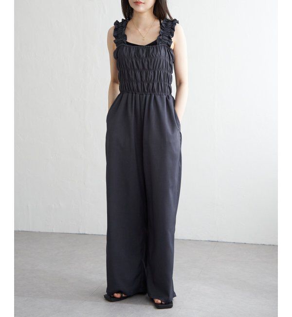 VENCE share style「ヘザーツイルシャーリングサロペット」|オールインワン|