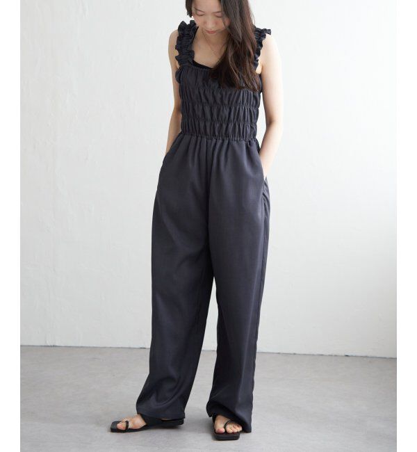 VENCE share style「ヘザーツイルシャーリングサロペット」|オールインワン|