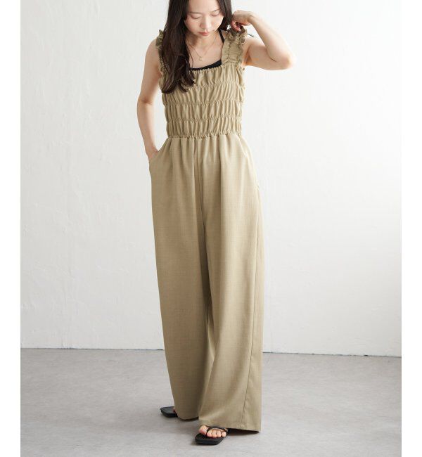 VENCE share style「ヘザーツイルシャーリングサロペット」|オールインワン|