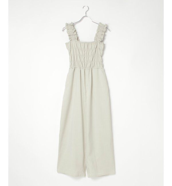 VENCE share style「ヘザーツイルシャーリングサロペット」|オールインワン|