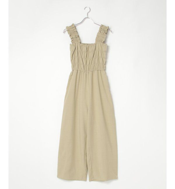 VENCE share style「ヘザーツイルシャーリングサロペット」|オールインワン|