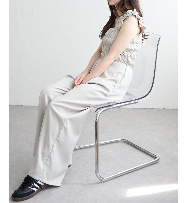 VENCE share style「ヘザーツイルシャーリングサロペット」|オールインワン|