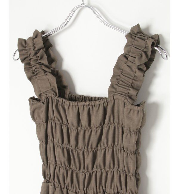 VENCE share style「ヘザーツイルシャーリングサロペット」|オールインワン|