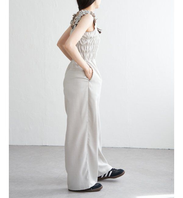 VENCE share style「ヘザーツイルシャーリングサロペット」|オールインワン|