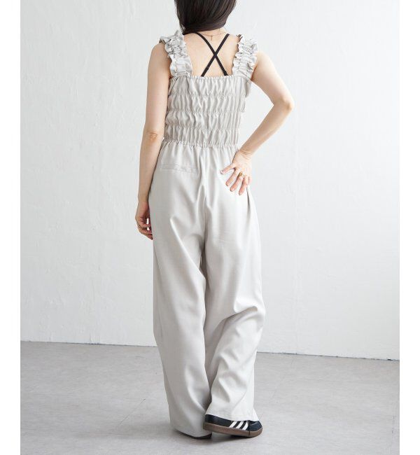 VENCE share style「ヘザーツイルシャーリングサロペット」|オールインワン|