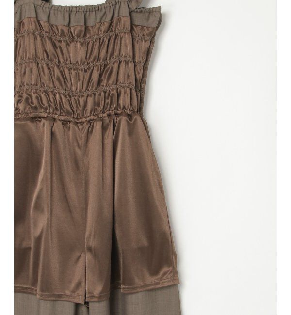 VENCE share style「ヘザーツイルシャーリングサロペット」|オールインワン|