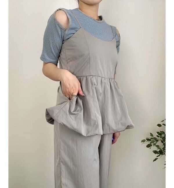VENCE share style「バルーンキャミサロペット」|オールインワン|
