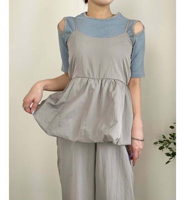 VENCE share style「バルーンキャミサロペット」|オールインワン|