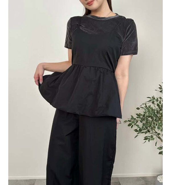 VENCE share style「バルーンキャミサロペット」|オールインワン|