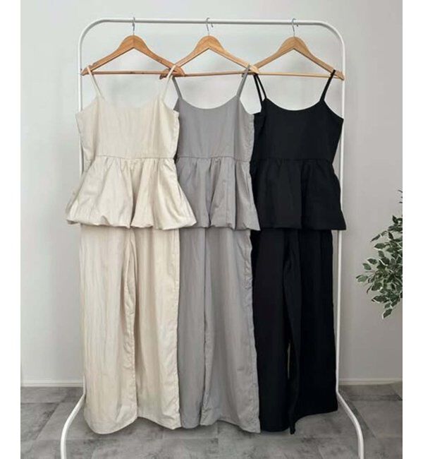 VENCE share style「バルーンキャミサロペット」|オールインワン|