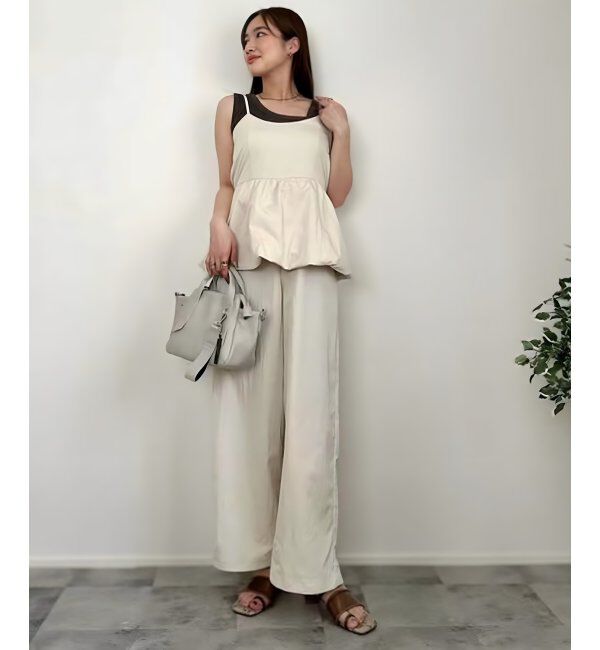 VENCE share style「バルーンキャミサロペット」|オールインワン|