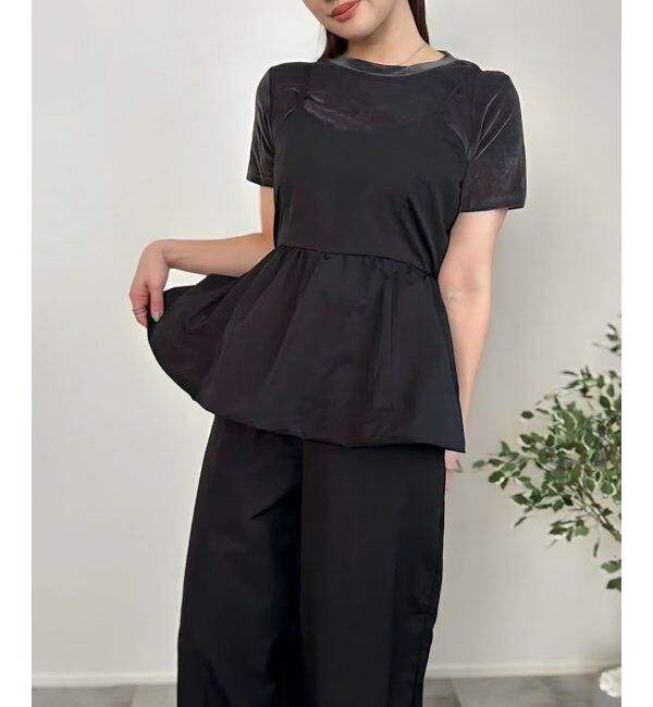 VENCE share style「バルーンキャミサロペット」|オールインワン|