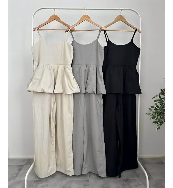 VENCE share style「バルーンキャミサロペット」|オールインワン|