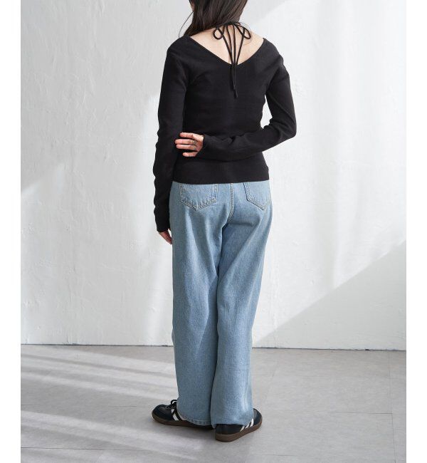 VENCE share style「チョーカー付き前後2WAYニット」|タンクトップ|