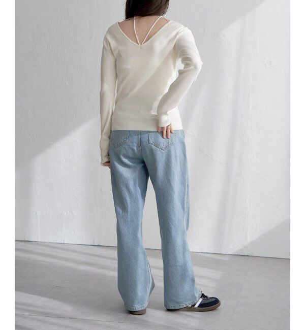 VENCE share style「チョーカー付き前後2WAYニット」|タンクトップ|