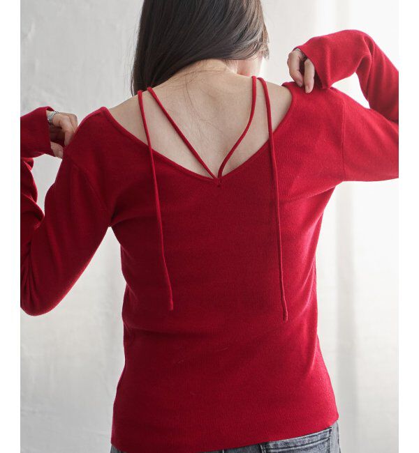 VENCE share style「チョーカー付き前後2WAYニット」|タンクトップ|