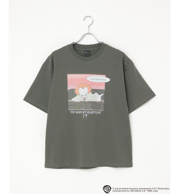 VENCE share style「USED風 IT イット プリントTシャツ 1」|Tシャツ・カットソー|ダークグレー