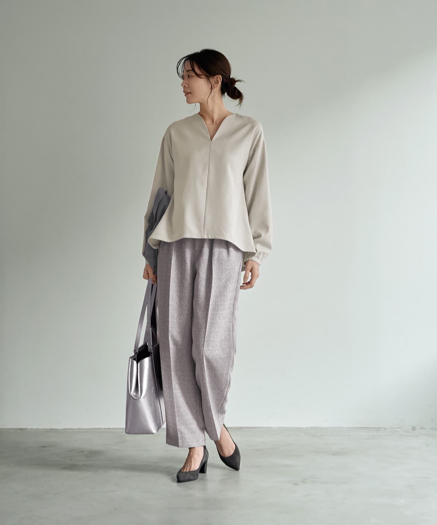 STYLE DELI「【LUXE】ハートVネックブラウス」|シャツ・ブラウス|